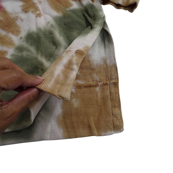 No Comment Pink Tie Dye Crew Neck Long Sleeve Sweatshirt Women Size XL - Picture 3 of 12